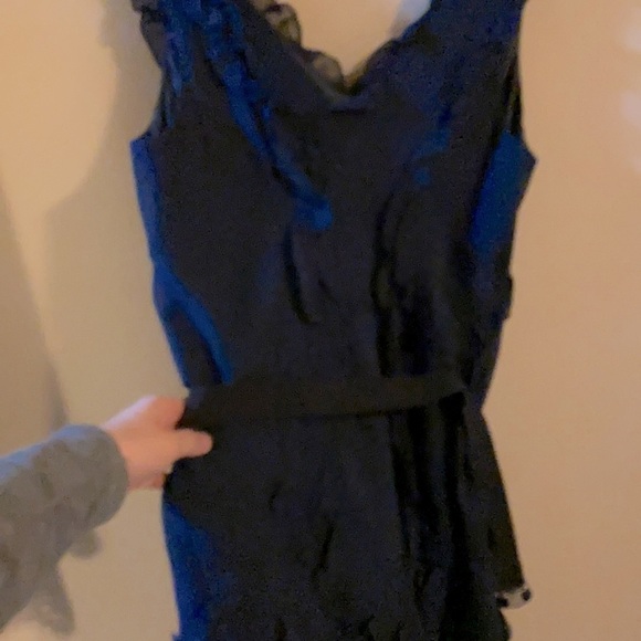 BCBG Silk ruffled dress. Royal blue - Picture 6 of 8